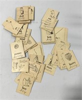 Large group vintage flash cards