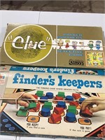 Finder’s Keeper and Clue Board Games