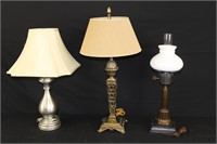 3 Metal Decorative Lamps