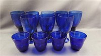 Cobalt Blue Glassware 12pc