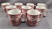 Spode Winter's Eve Coffee Cups 9pc