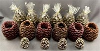 Pinecone Candles 10+pc