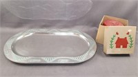 Wilton Armetale Oven Safe Tray & Candle