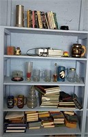 5 Shelves of misc. Items, RCA Recorder,  Mugs,