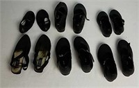 4 Pair of Tap Shoes, Sizes 6 ad,  5 ad, 2 ad,