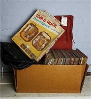 Treasure Box of Various Items, Chair Cushion, Bag,