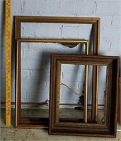 3 Old Picture Frames