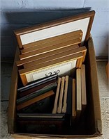 Box of Various Size Picture Frames