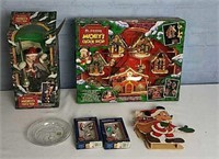 Mickey Mouse Christmas Clock Shop, in box,