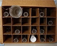 Box of 14  Glass Vases