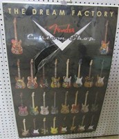 Fender Custom Shop Framed Guitar Poster