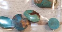 5 Natural Turquoise Loose Gemstones