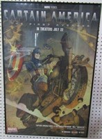 Framed Captain America Harley-Davidson Poster