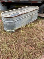 60 in Galvanized water trough