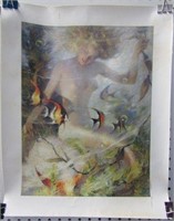 Andrew Loomis Mermaid Giclee Poster