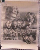 Vintage The Beatles Ashcan Poster