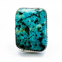 PLATERO Navajo Silver & Turquoise Statement Ring