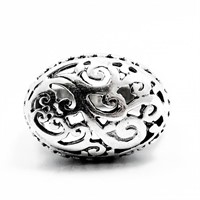 Scrollwork Sterling Silver Signet Ring
