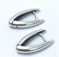 Millard Silver Arrow Hinge Earrings