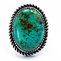 PLATERO Turquoise & Silver Statement Rin