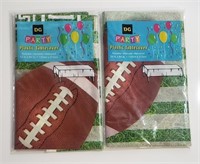 *2PCS* FOOTBALL PLASTIC TABLECOVER