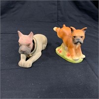 Lot of 2 Boxer Figurines