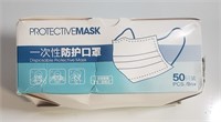 *50MASKS* 3-LAYER DISPOSABLE PROTECTIVE MASKS