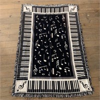 Reversible Piano Throw Blanket