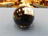 Signed Shirley Elford Art Glass Paperweight