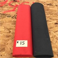 Set Of 2 Yoga Mats . One Neon Colour And The Other