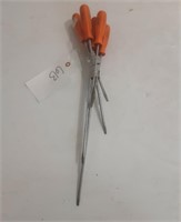 Snap-0n 7pc 1/4" flat screwdriver set 4"-16"