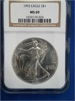 1992 Eagle Silver Dollar
