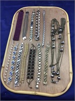 Vntg Costume Bracelets & Austrian Crystal Necklace