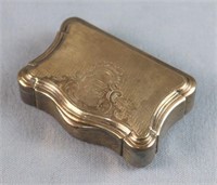 Birmingham Silver Snuff Box, Date Mark 1817