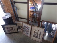 LARGE LOT MIRRORS-PICTURES-FRAMES