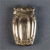Antique .900 Silver Repousse Match Case