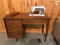 Singer Touch & Sew Sewing Machine w/ Cabinet