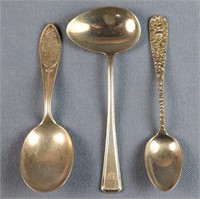(3) Small Sterling Silver Spoons