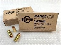 100rds of .45 auto FMJ 230gr ammo
