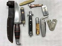 Lot of various vintage knives