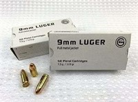 100rds of 9mm ammo by Geco 115gr