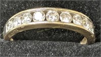 14k Gold Channel Set Diamond Ring 1.8 Dwt