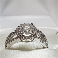 $15500 14K  Diamond(1ct) Diamond(0.75ct) Ring