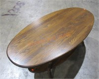 Oak Oval Coffee Table ;