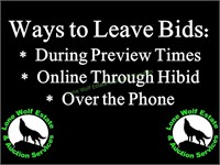 WAYS TO LEAVE BIDS