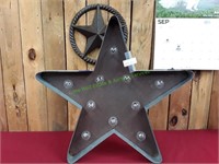 19" Light Up Metal Star