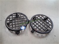 (2) 12" Metal Plant Caddy on Casters
