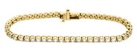 14KT Yellow Gold 5.00ctw Diamond Tennis Bracelet