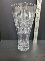 Heavy Pinwheel Crystal Vase