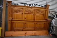 Broyhill Pine King Size Bed & Rails Matches